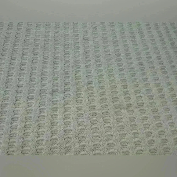 CHASER (ANTHROPOLOGIE brand) boho cream waffle Knit LS Shirt button-up cuff cozy - Picture 5 of 10